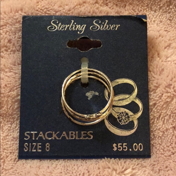 Sterling Silver Stackable Rings - Picture 1 of 3